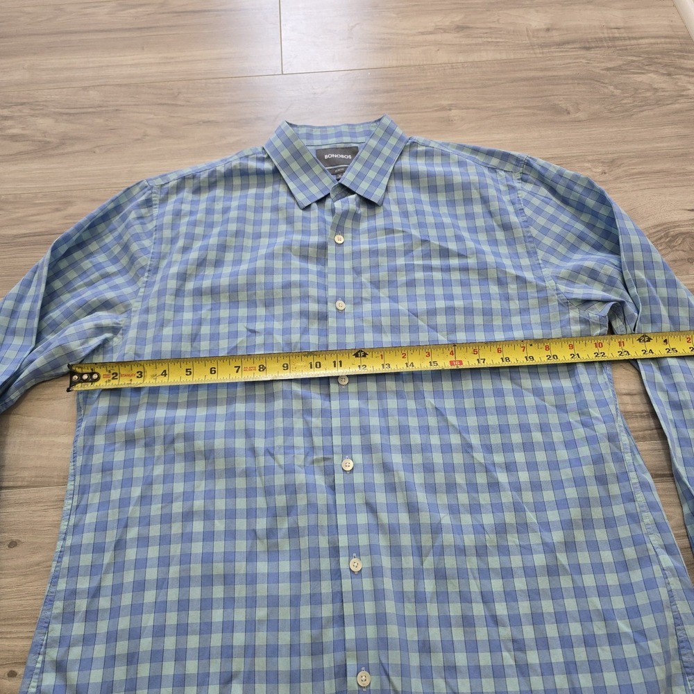 Bonobos Button Shirt Mens XL Slim Fit Blue Long Sleeve - Picture 7 of 9